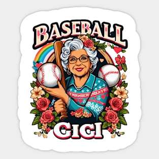 Baseball Gigi Women Ballpark Gigi Baseball Mom Sticker